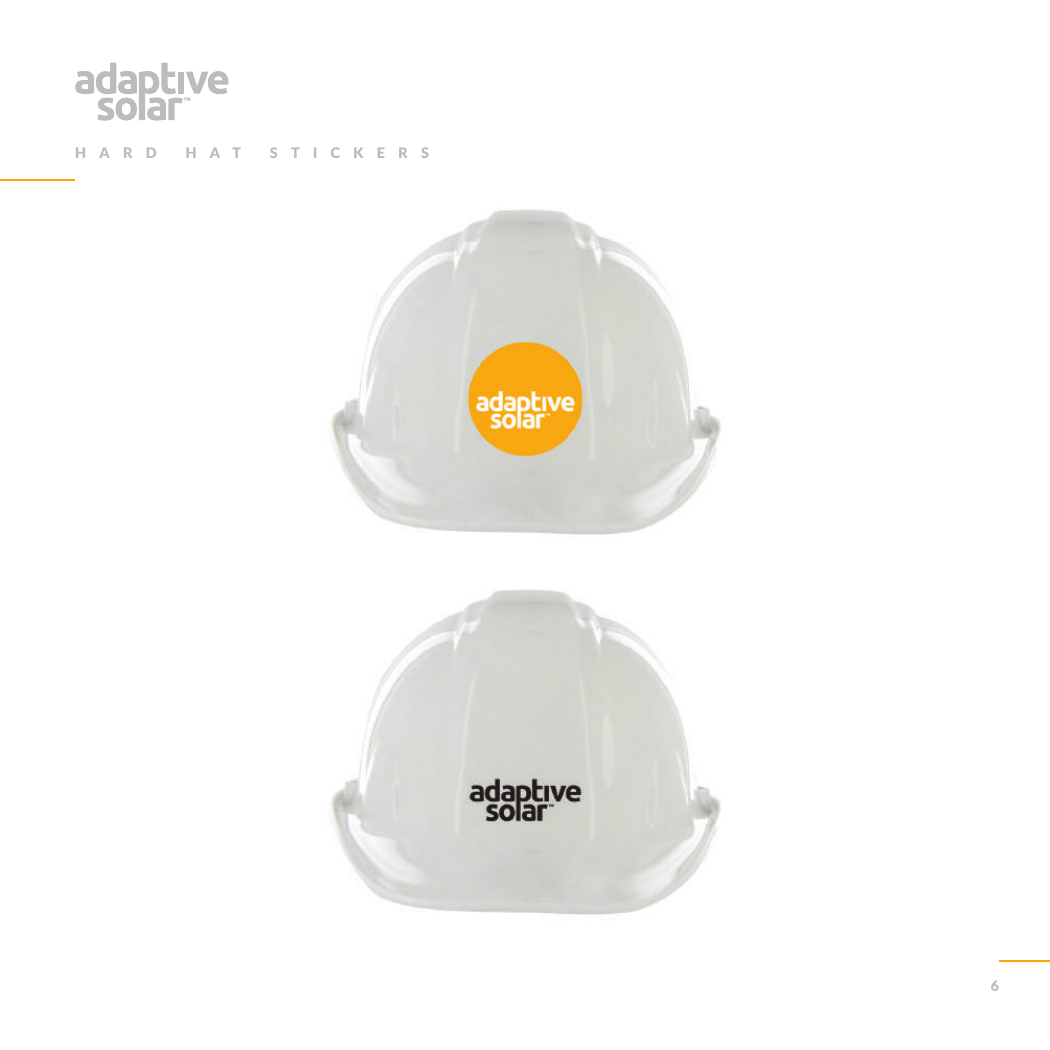 Hard hat stickers