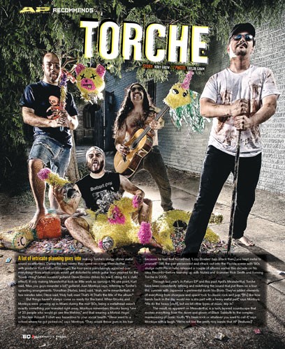 Torche, Alternative Press feature spread