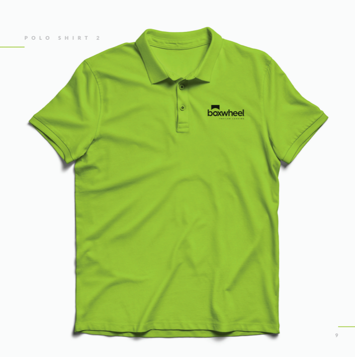 Branded apparel — green polo