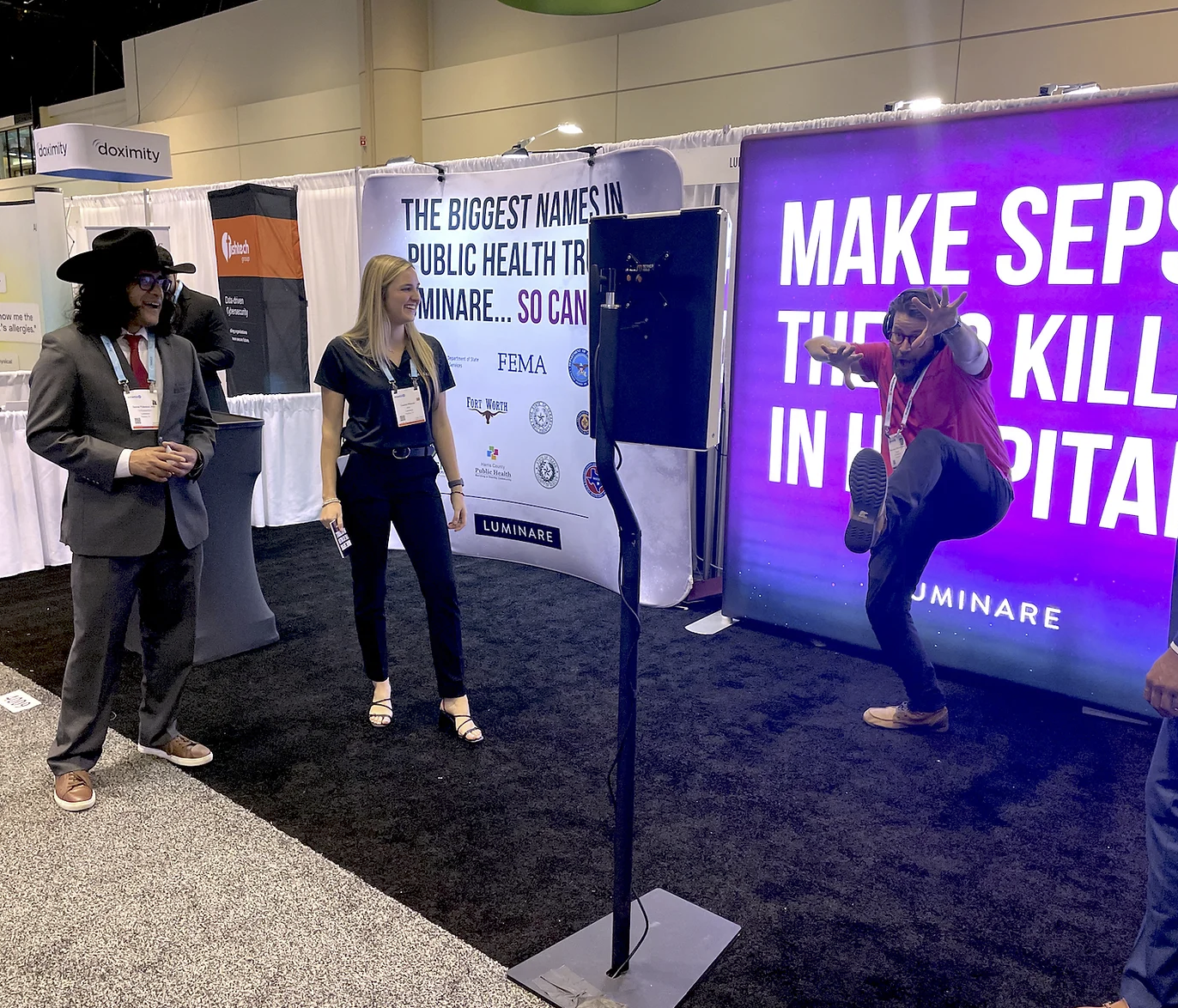 Luminare Health — conference booth
