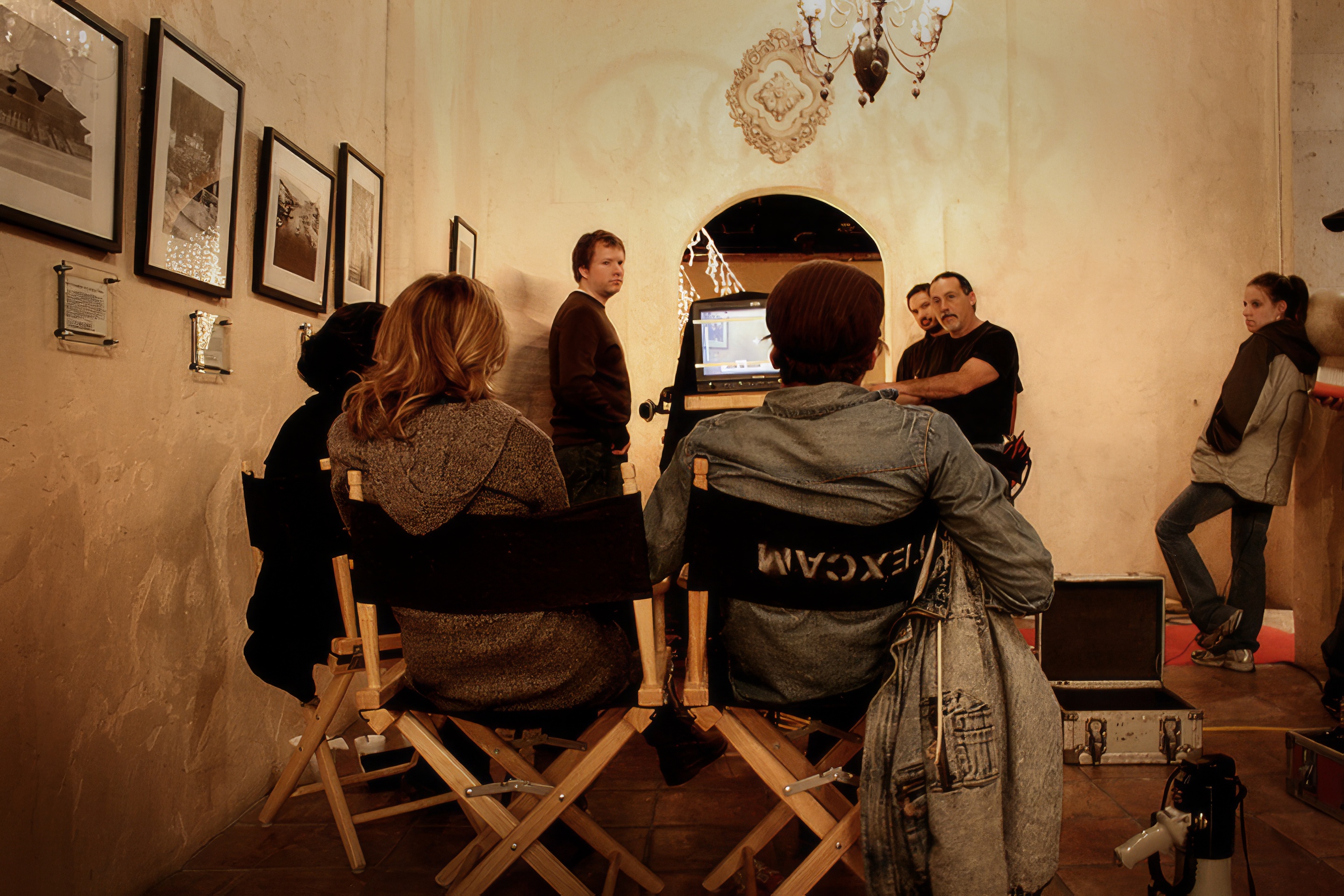 Taylor and Stephanie on location for the I Believe video shoot