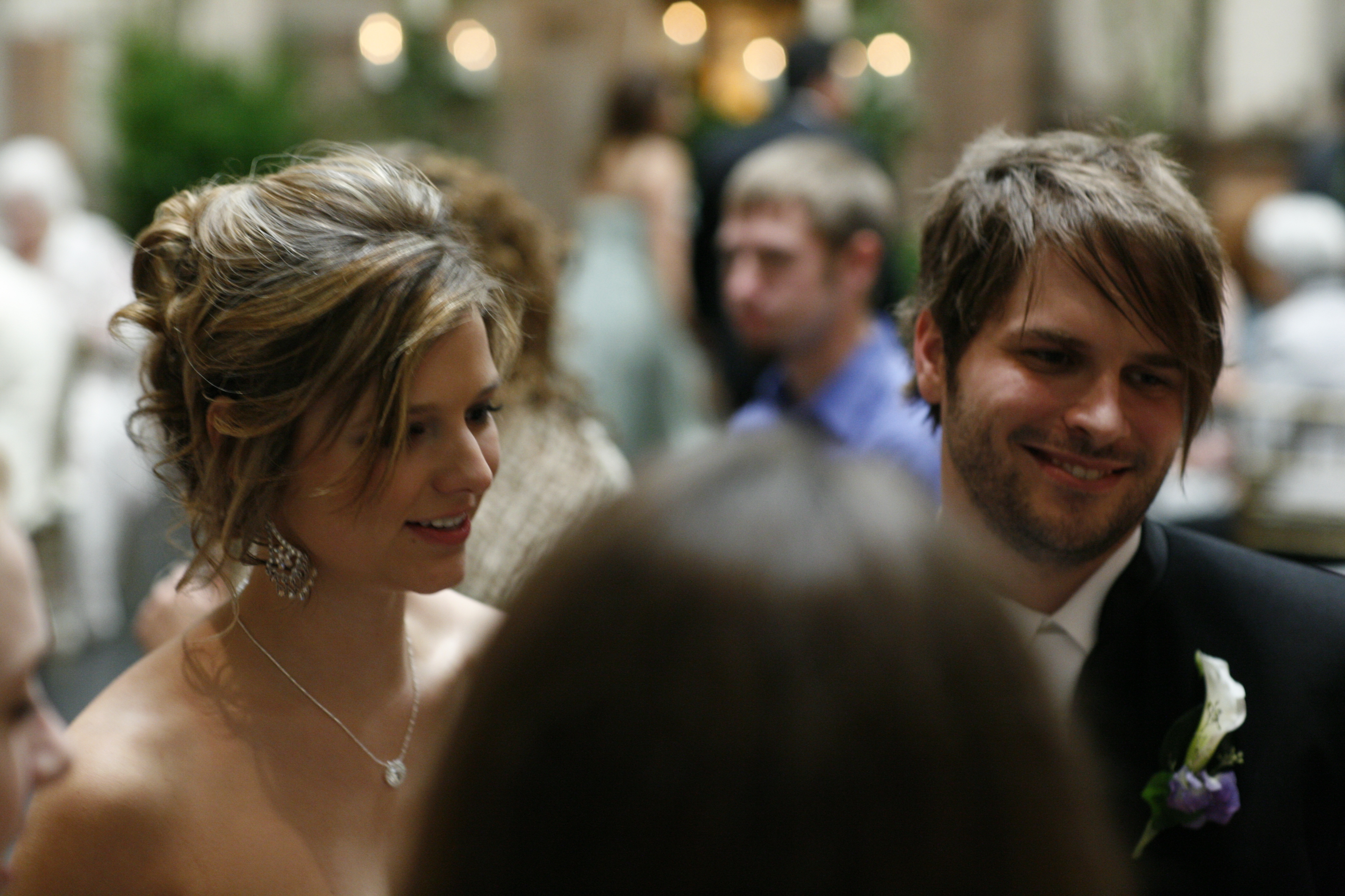 Taylor and Stephanie at their wedding at the Italian villa