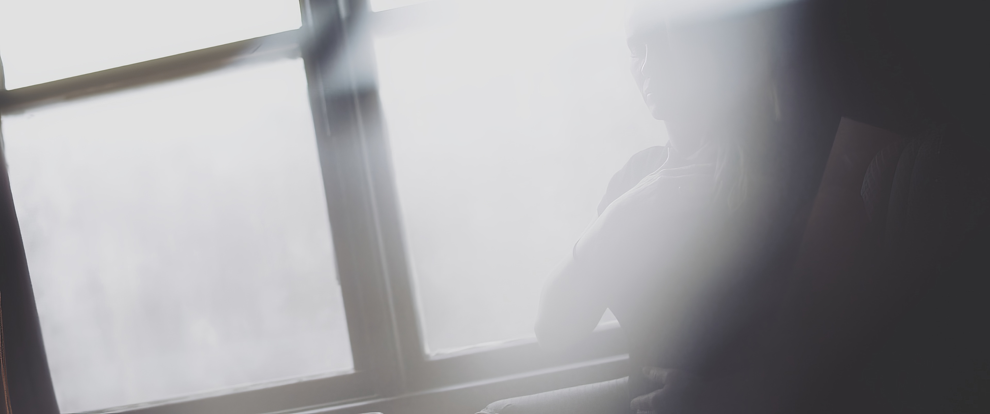Spiritual direction — silhouette at the window
