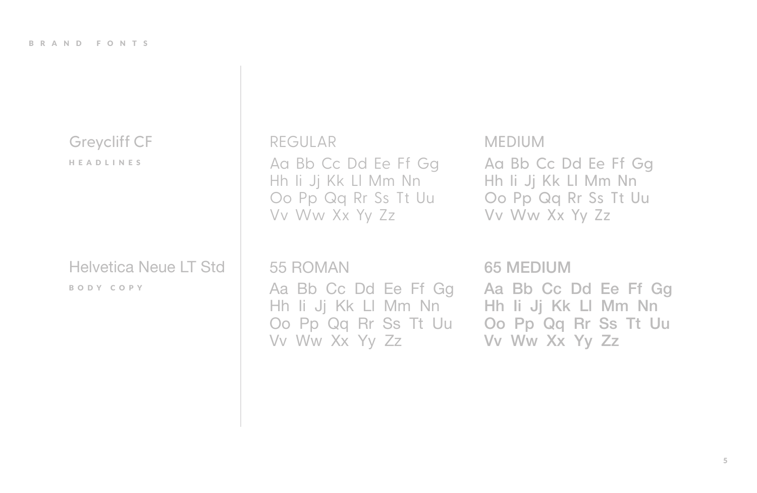 TRC — typography system