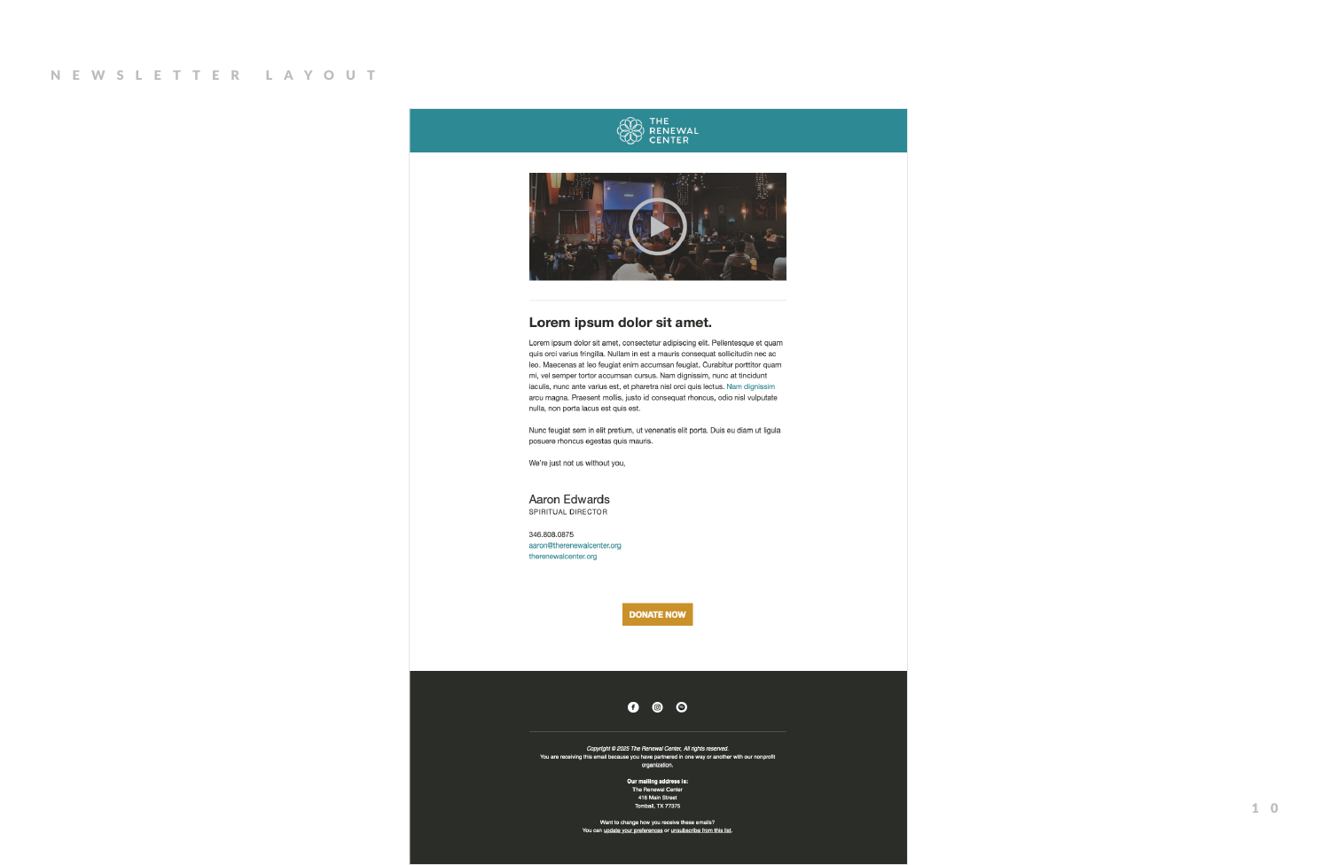 TRC — newsletter template