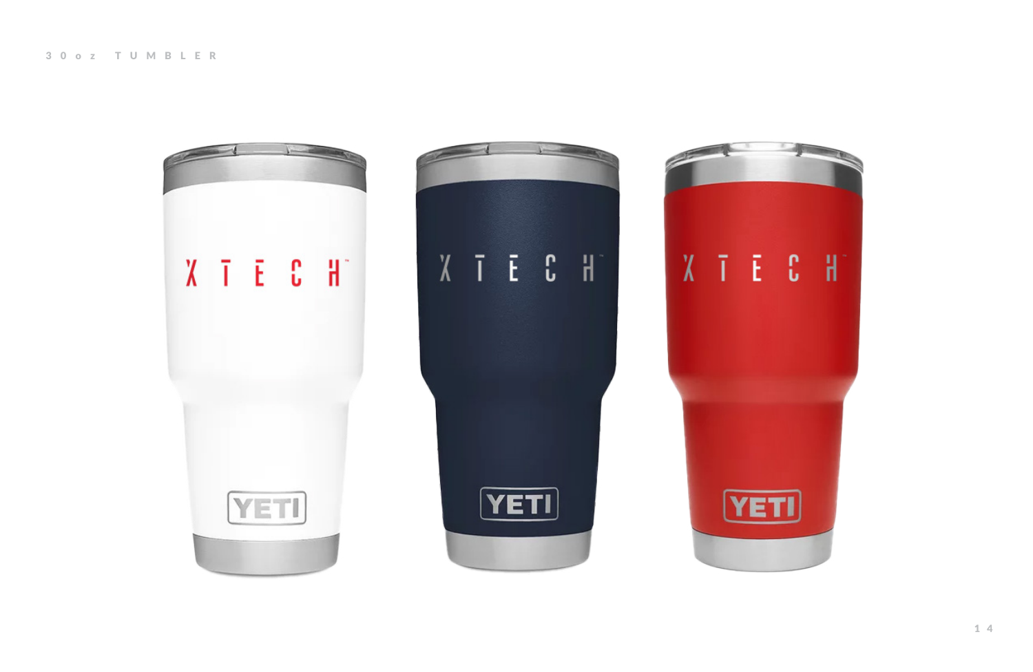 YETI tumbler — full color system